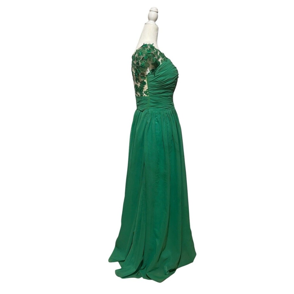 Vintage Prom Dress Womens L/XL Green Gown Sparkle Dance Green Lover Delight 90s